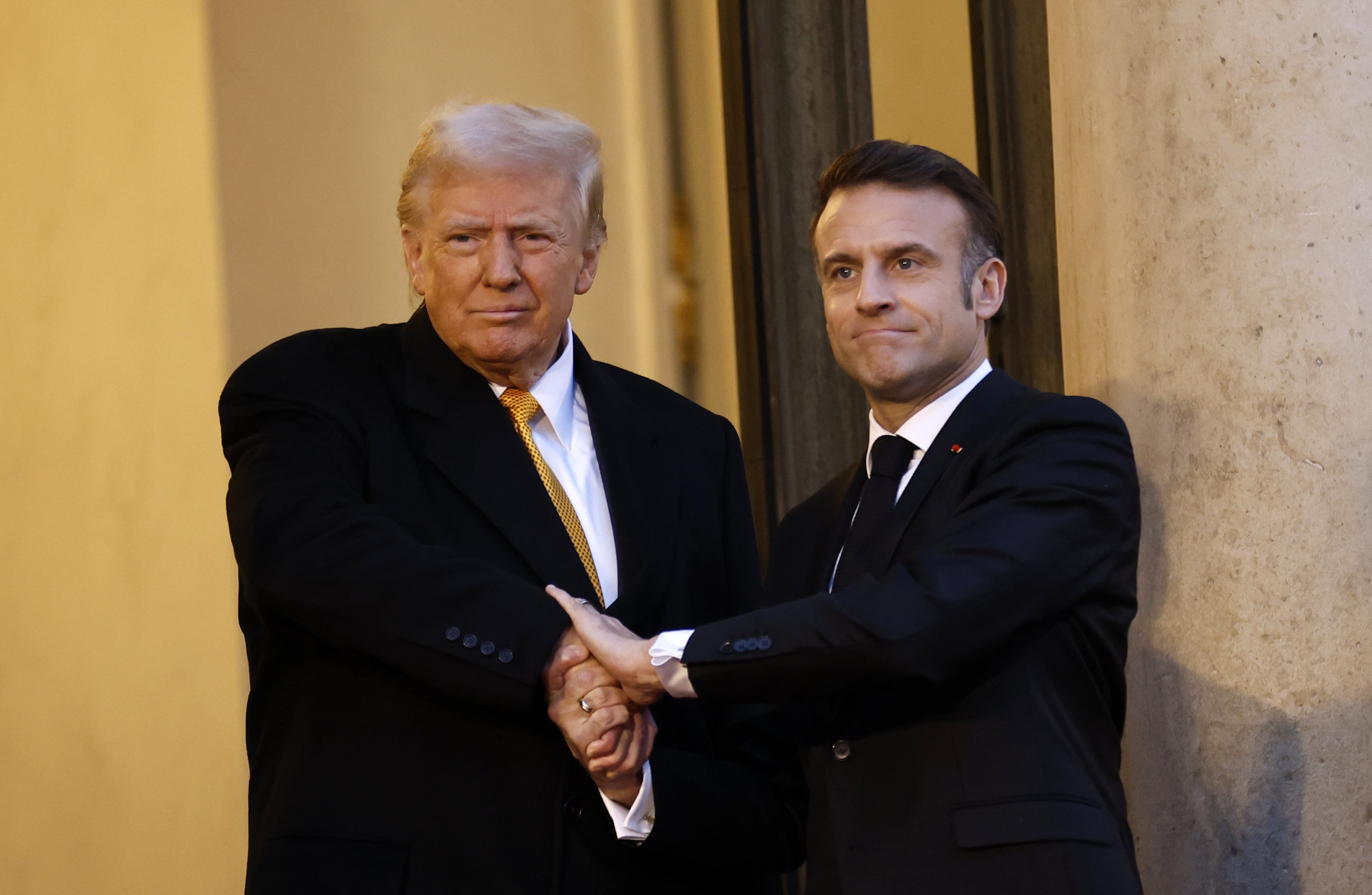 Emmanuel Macron y Donald Trump.