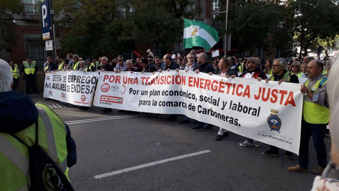 Manifestación contra el cierre de centrales en Madrid