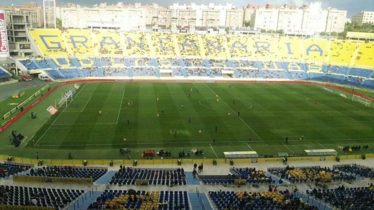 Vista del estadio de Gran Canaria durante el Las Palmas - Alavés 