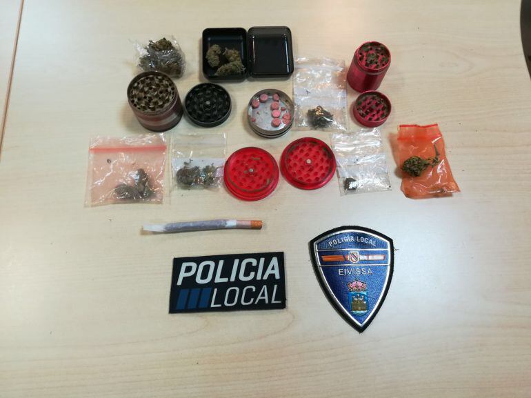 Imagen de las drogas inacutadas por los agentes