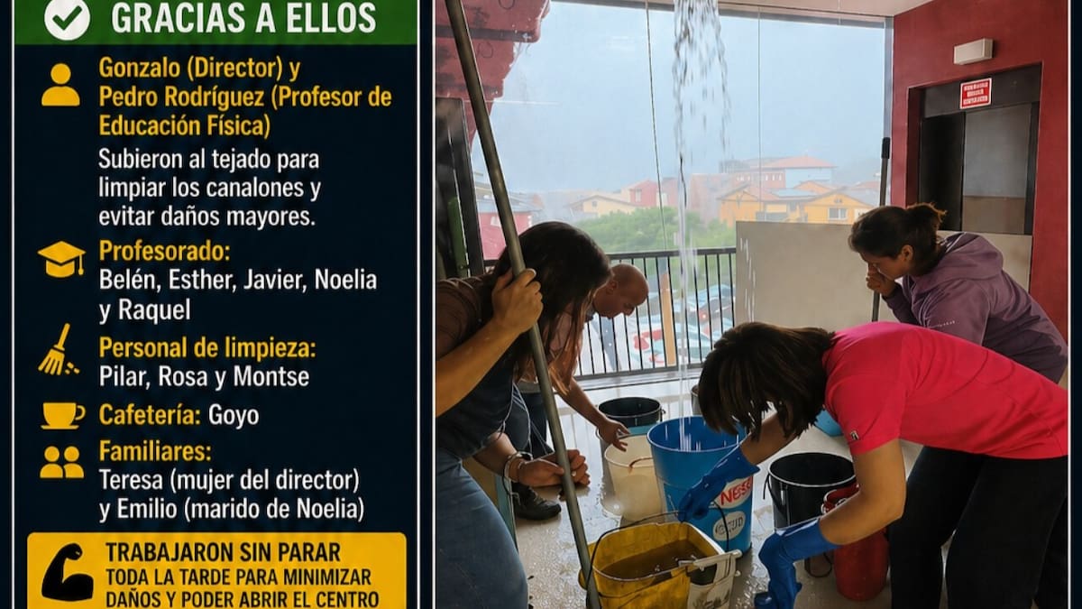 El AMPA del Instituto de Arenas de San Pedro denuncia la inundación de parte del centro