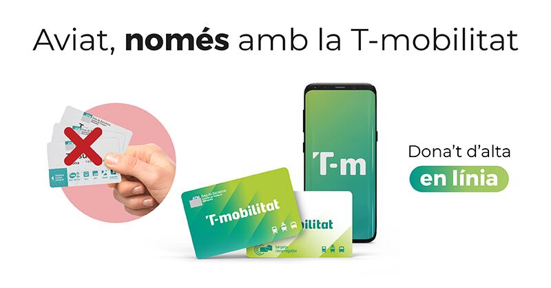 Imatge de la campanya informativa T-Mobilitat