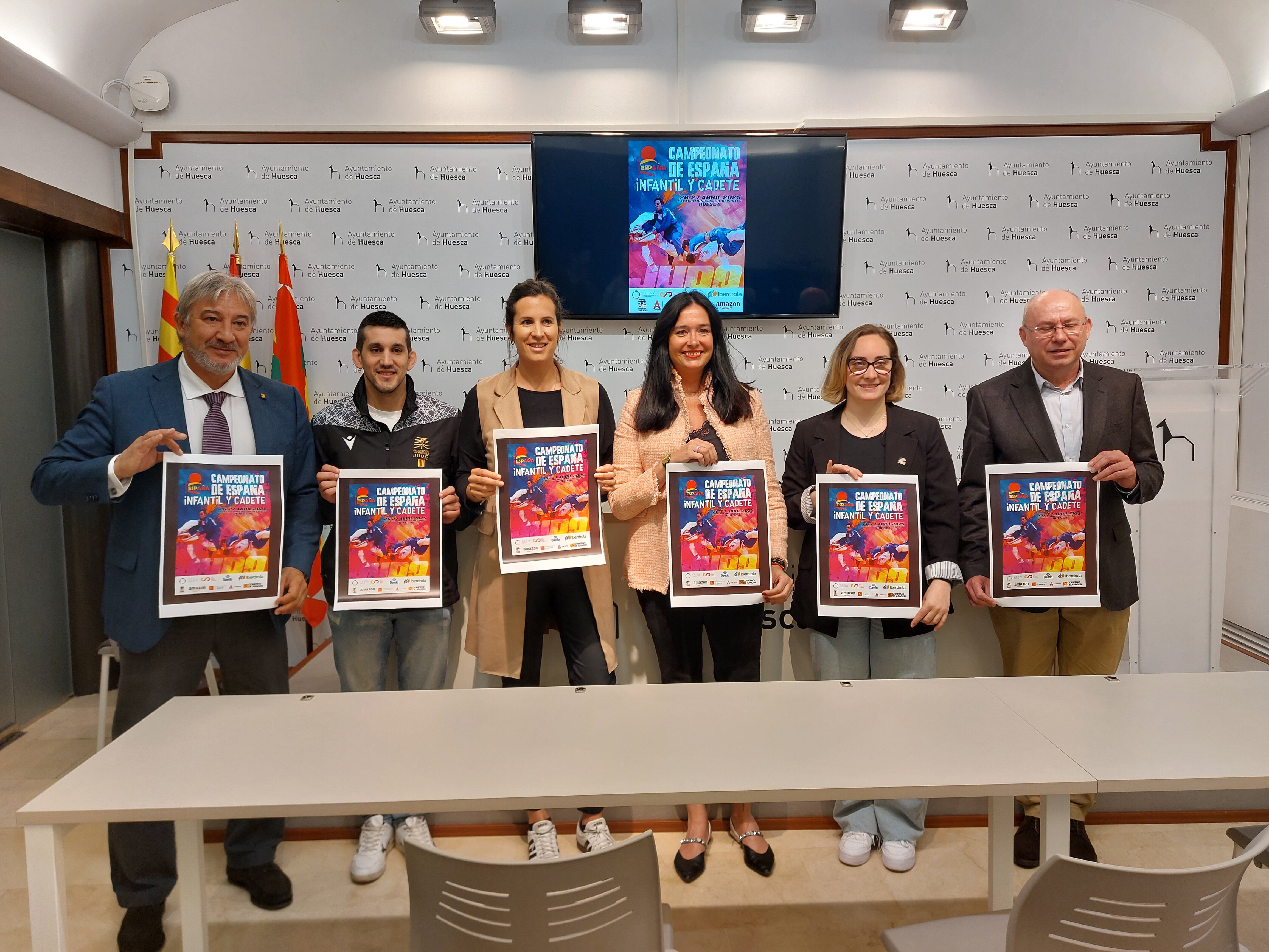 Presentación del Campeonato de España de judo que se celebra en Huesca