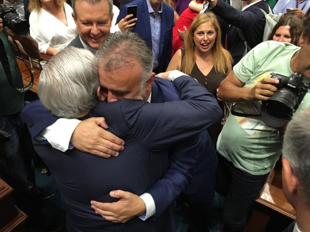 Ángel Víctor Torres y Jerónimo Saavedra