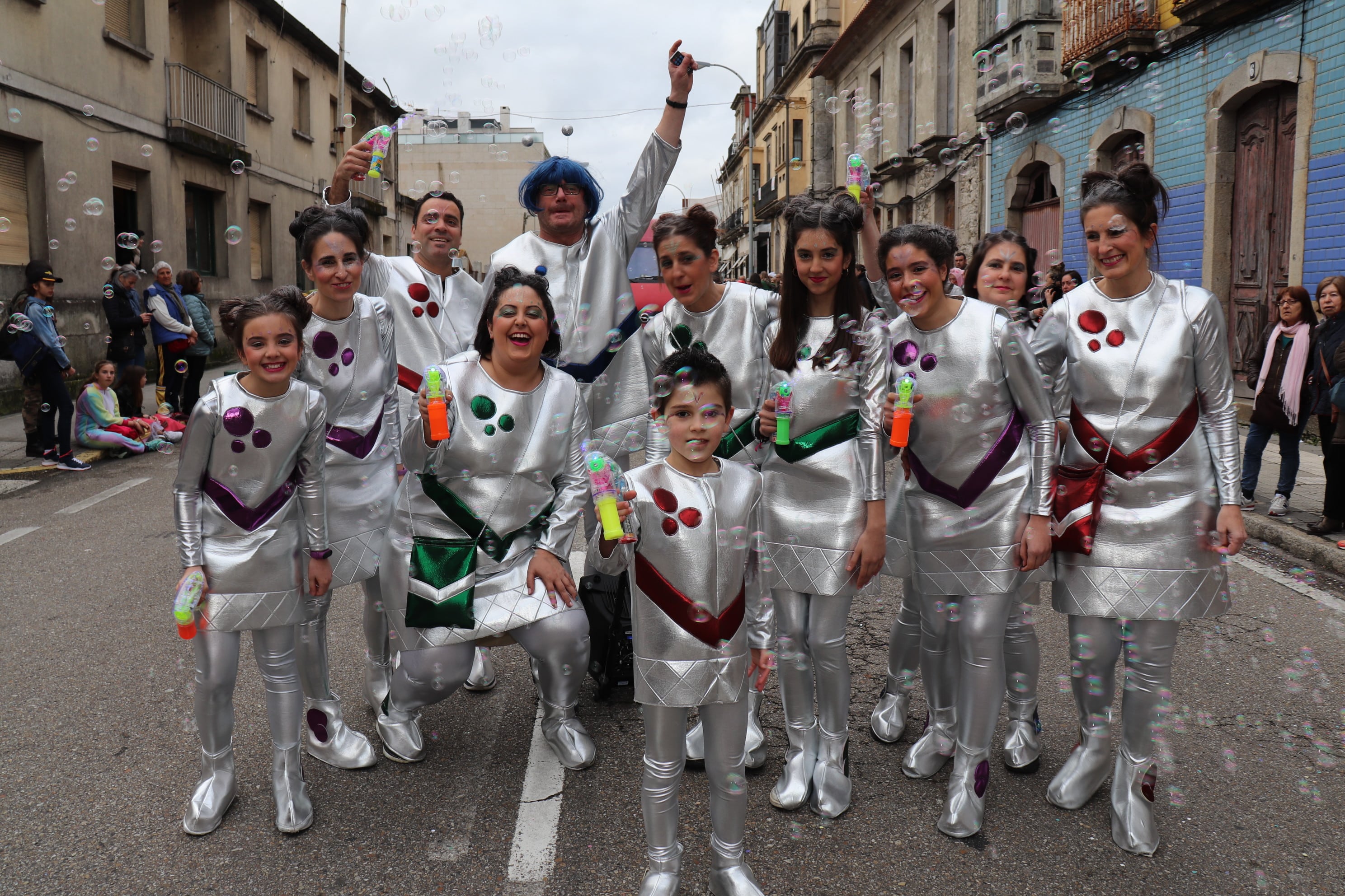 Comparsa participante en el Desfile de Entroido de A Guarda