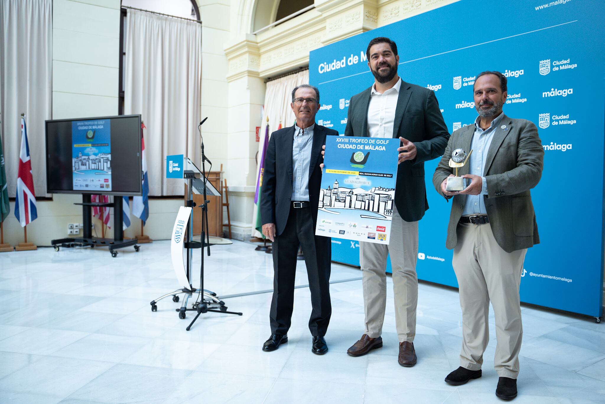 El Ayuntamiento presenta el XXVIII Trofeo de Golf Ciudad de Málaga, que se celebrará en el Real Guadalhorce Club de Golf