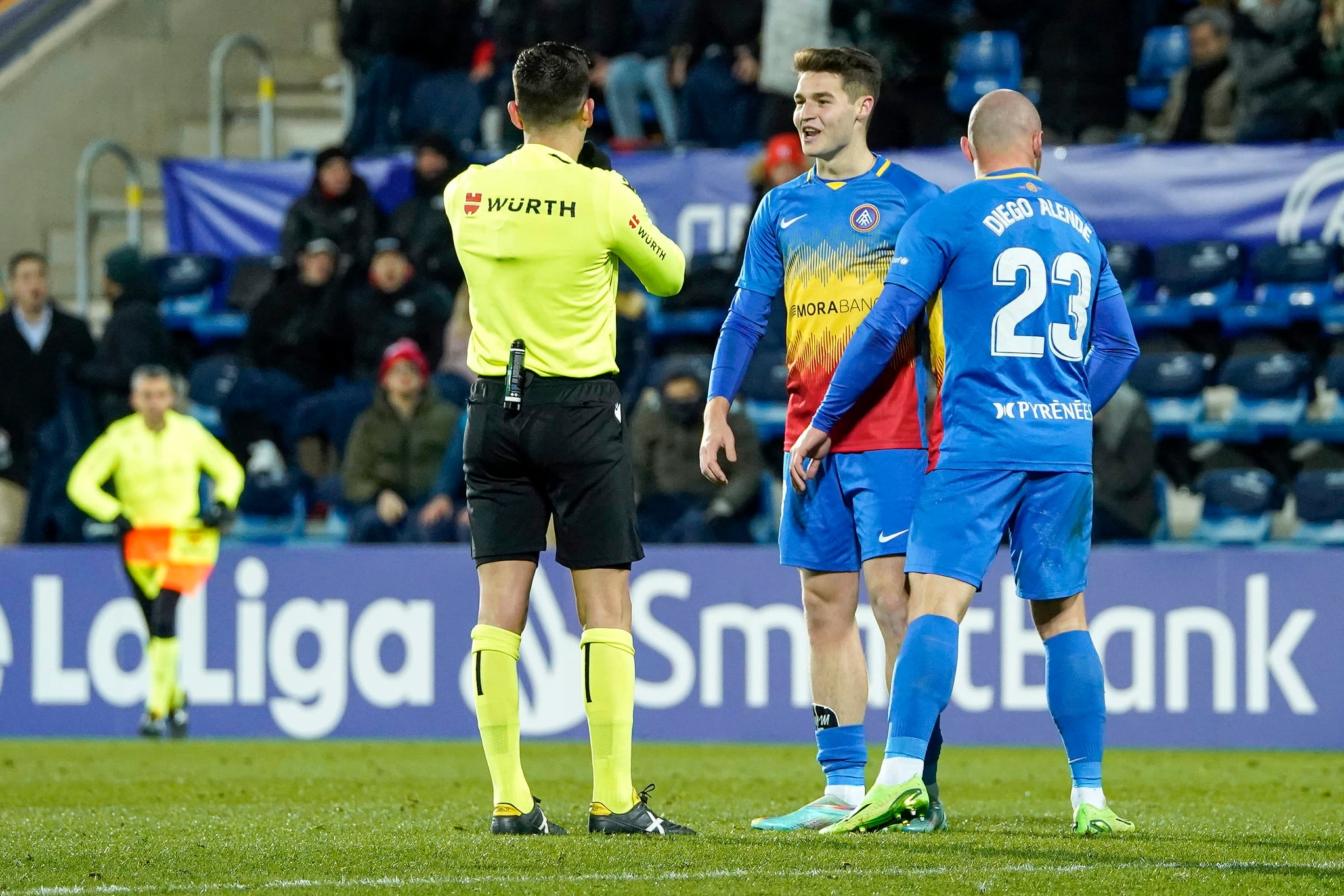 L&#039;actuació arbitral durant l&#039;encontre al Nacional entre l&#039;FC Andorra i l&#039;Albacete va treure de polleguera els tricolors.