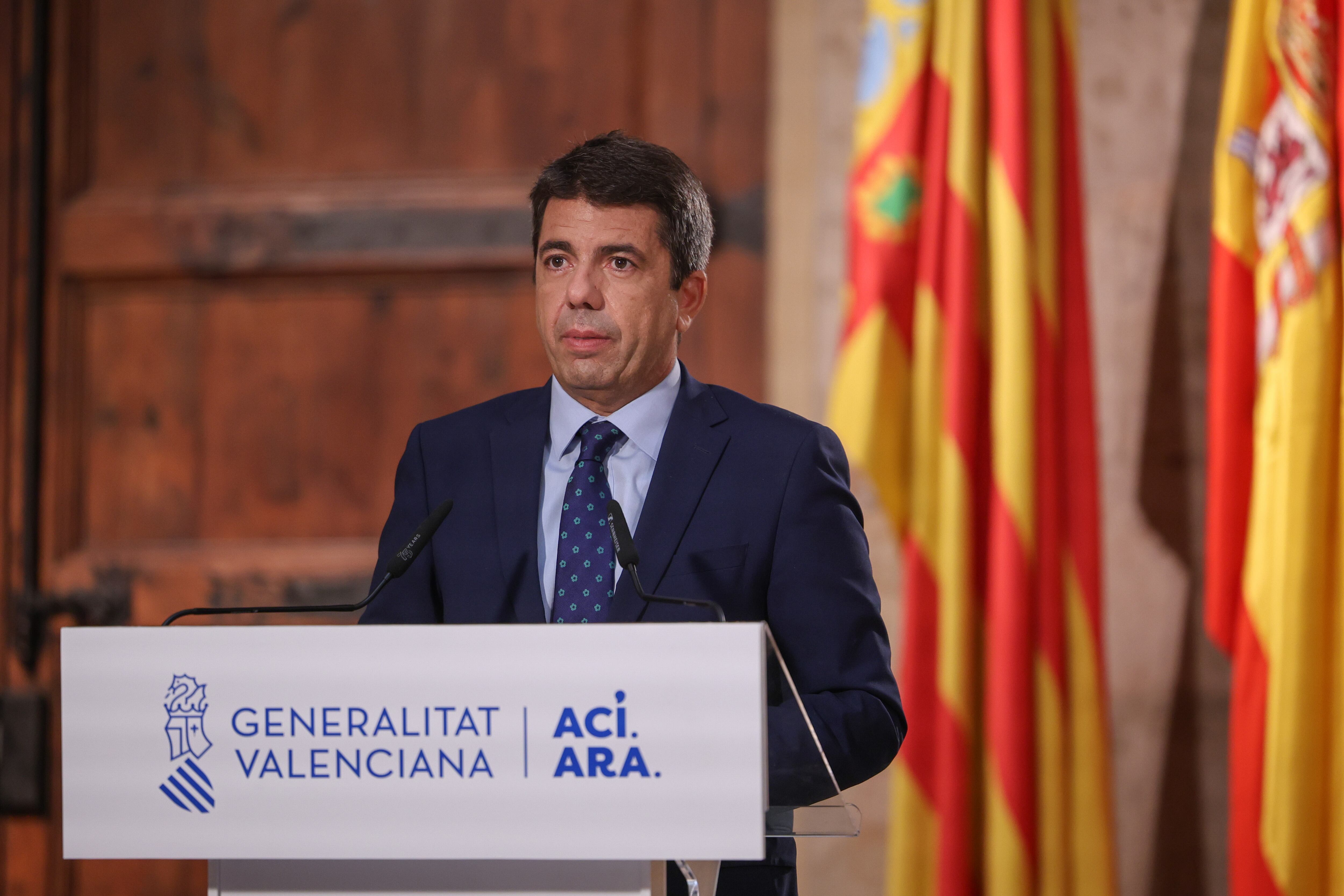 Declaración institucional del president de la Generalitat, Carlos Mazón, con motivo del 9 d&#039;Octubre