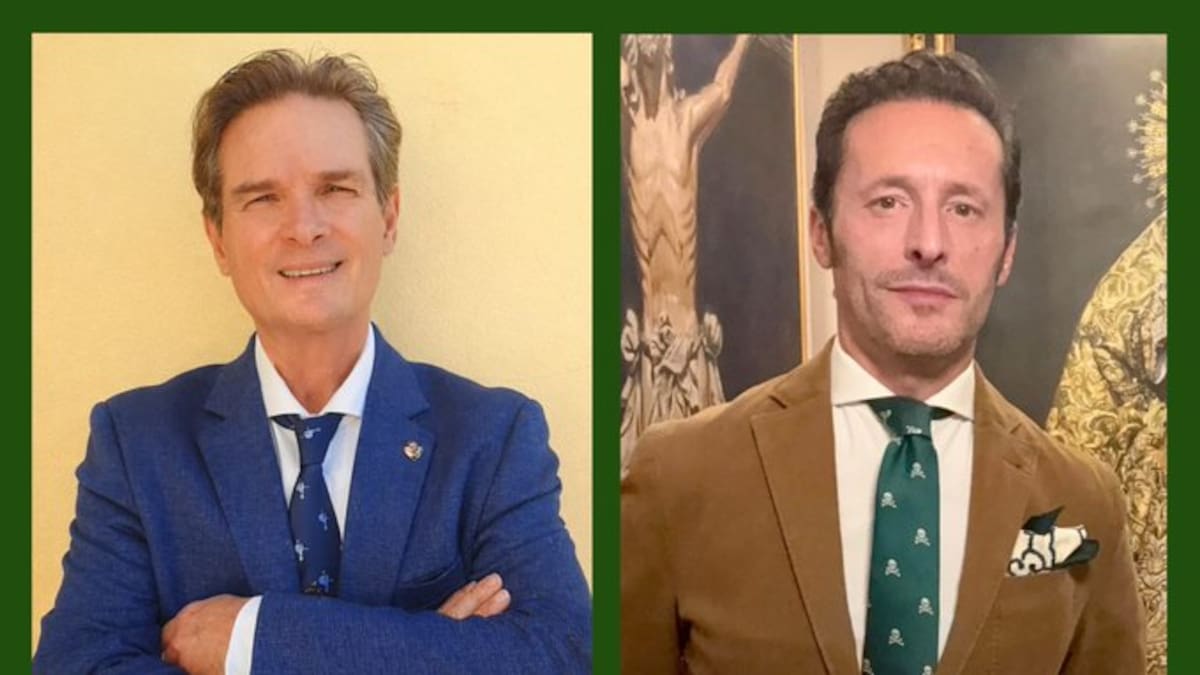 Manuel Jurado y Javier Aguilar, pregonero y cartelista del 30º Pregón de los Armaos de la Macarena