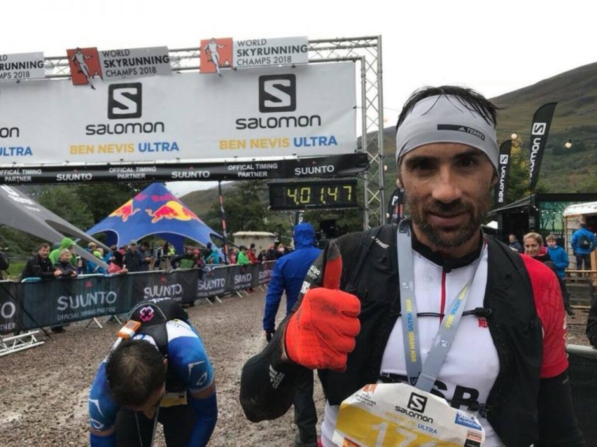 Luis Alberto Hernando, en la Trail Sierra de la Carrodilla en Estadilla
