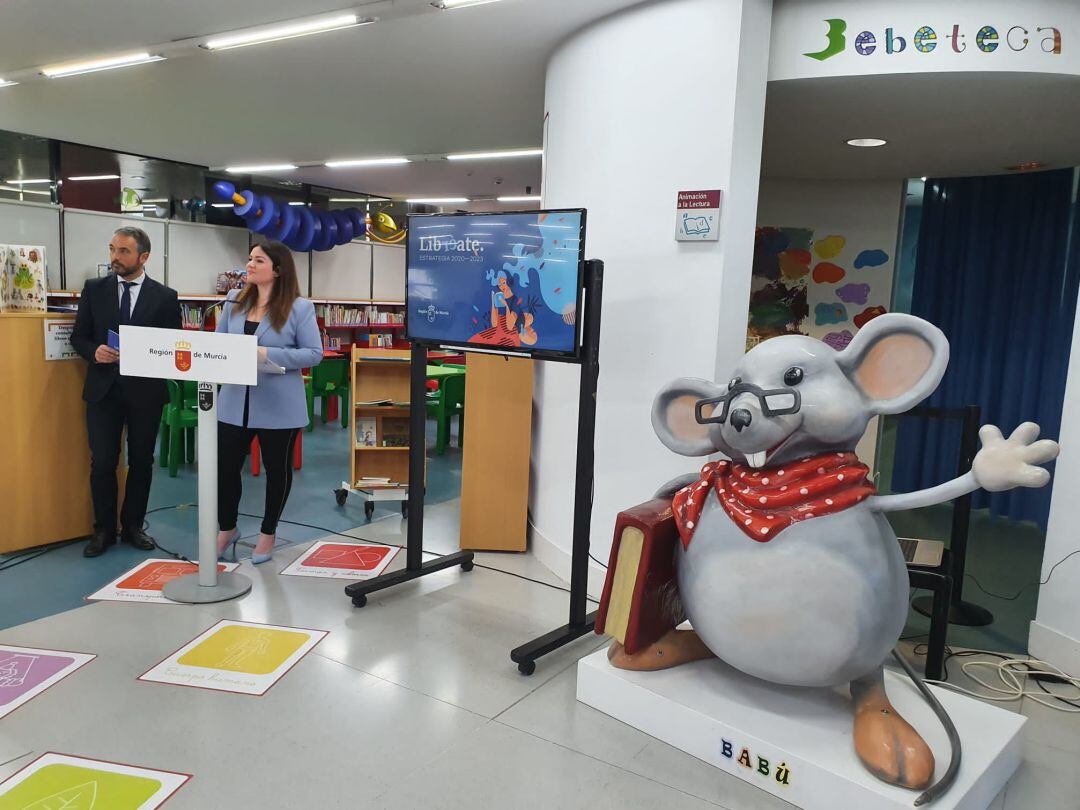 La consejera de Educación y Cultura, Esperanza Moreno, durante la presentación de la Estrategia para el Fomento de la Lectura