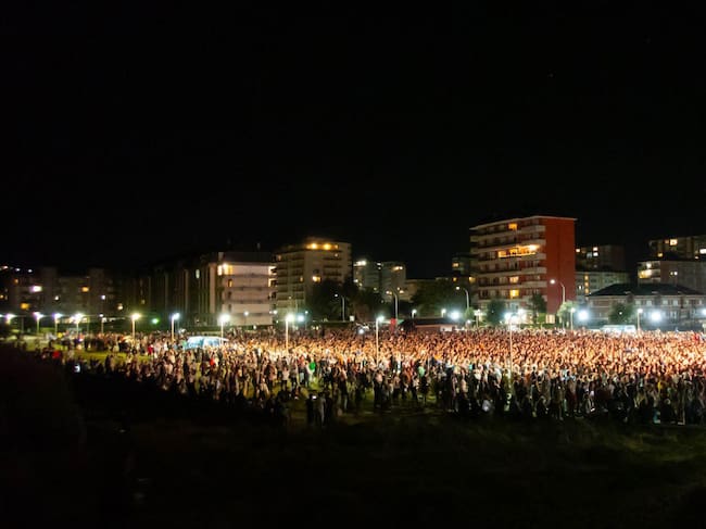 Panorámica del concierto.