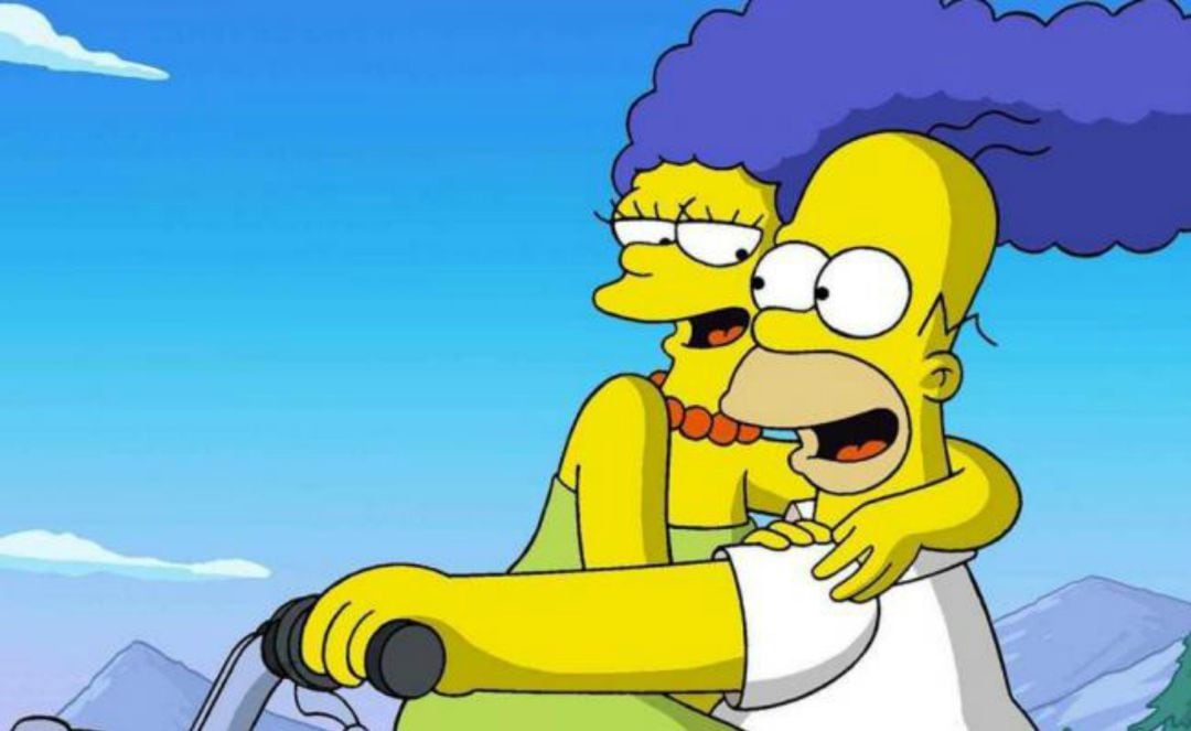 Homer y Marge en un fragmento de la exitosa serie norteamericana