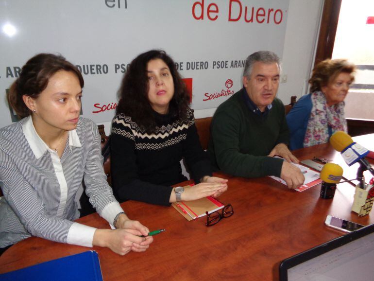 Ana Lozano, Mar Alcalde, Ildefonso Sanz y Leonisa Ull, concejales socialistas