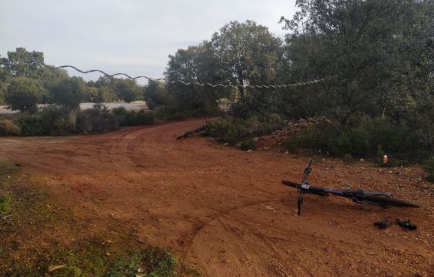 Imagen de las trampas localizadas en el parque de la Atalaya