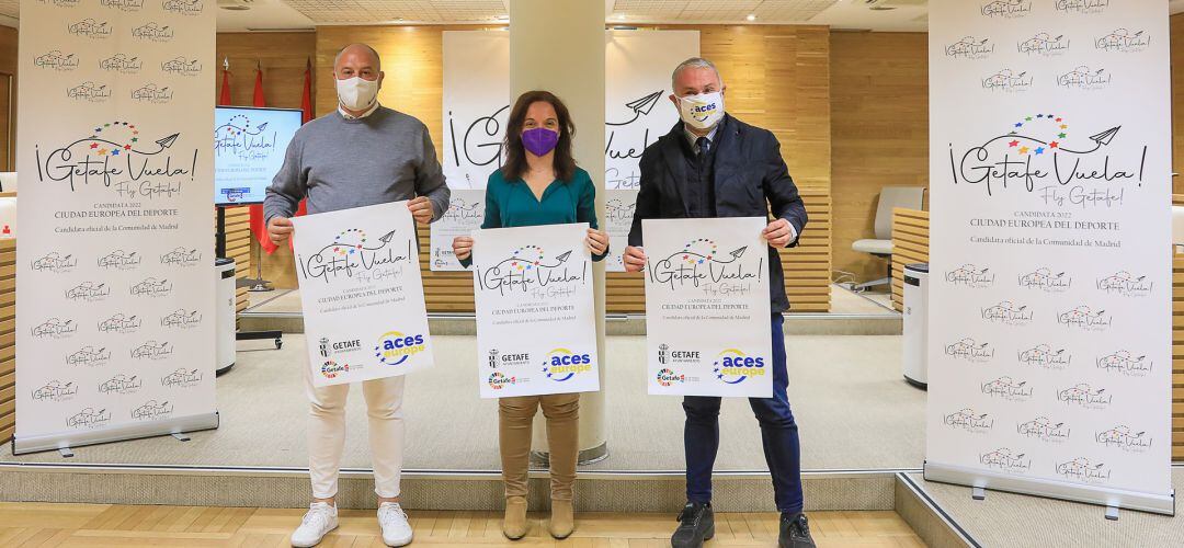La candidatura de Getafe a ser Ciudad Europea del Deporte 2022 lleva el lema de '¡Getafe Vuela!'