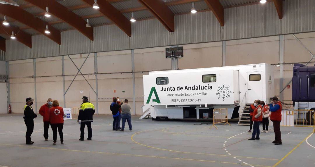 Cribado poblacional de coronavirus en Huelma.