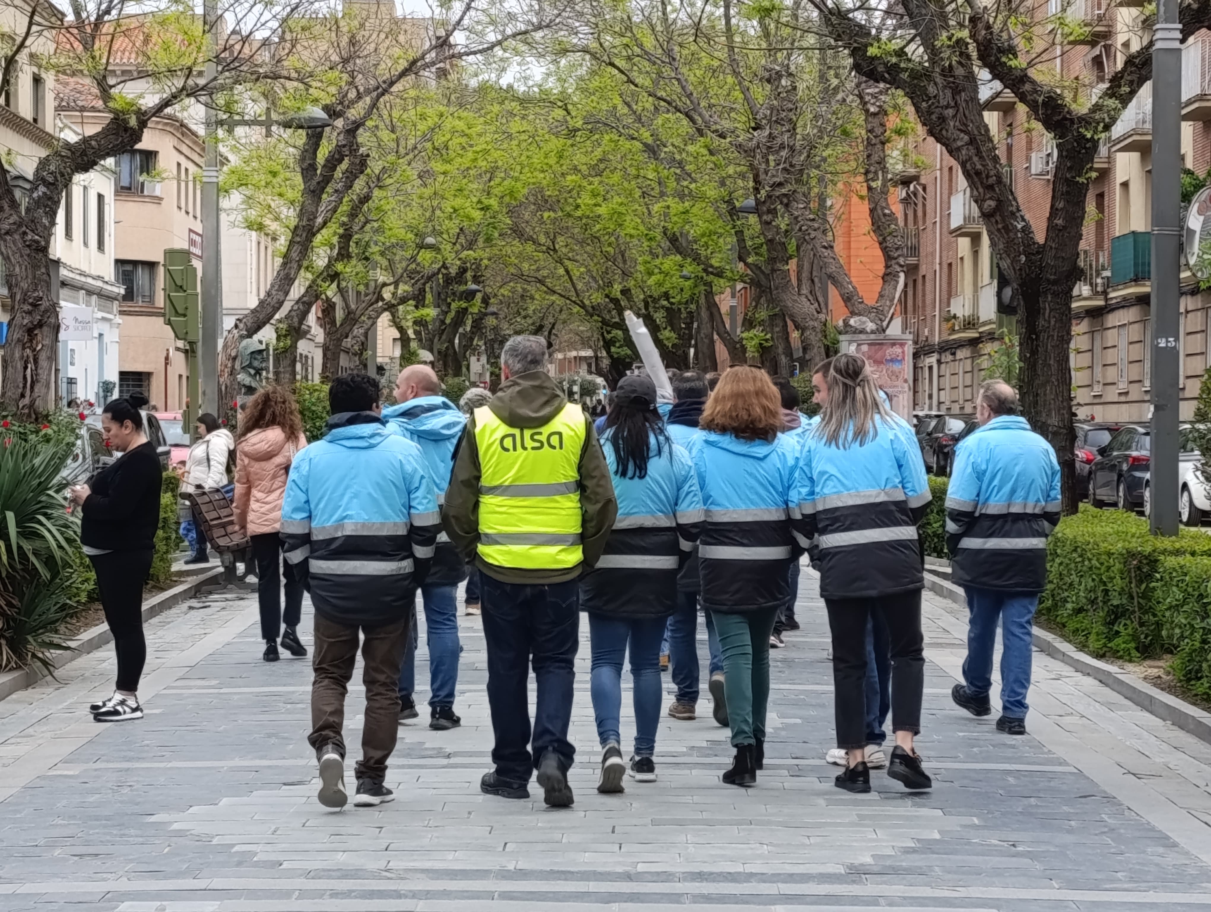 Movilización autobuses Guadalajara. Foto: SER GU