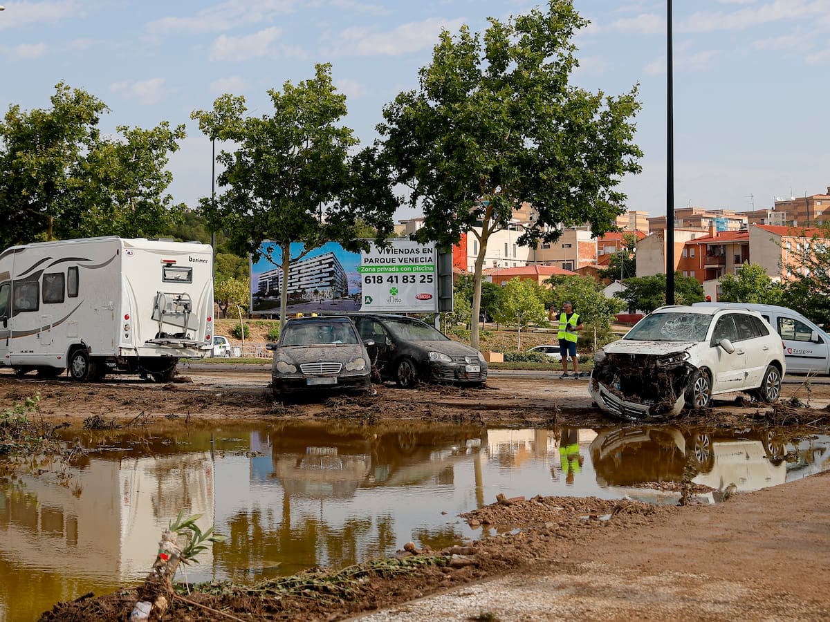 Las imágenes de los estragos de la lluvia en el Bajo Aragón