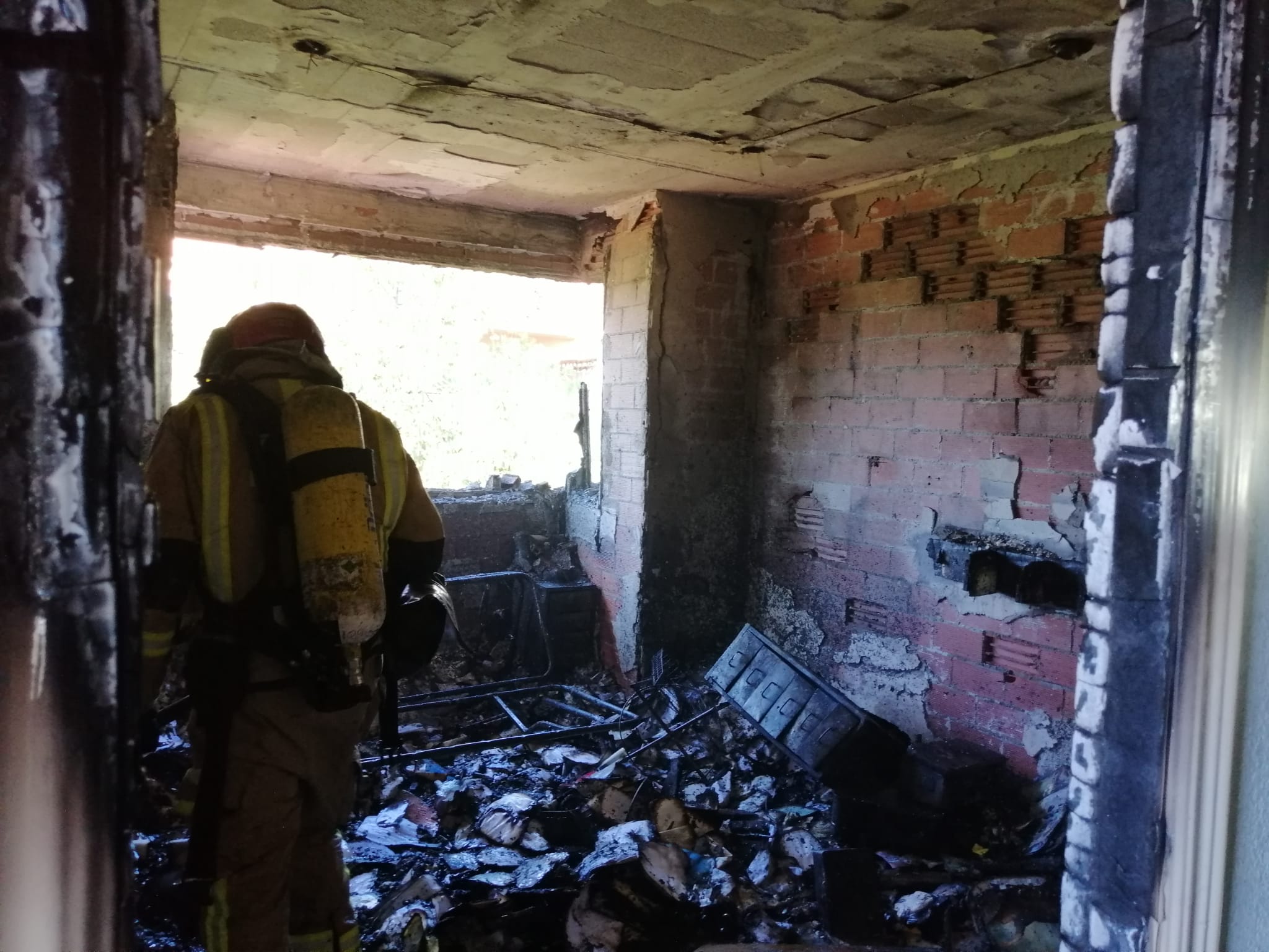 Incendio de una vivienda en La Alcayna