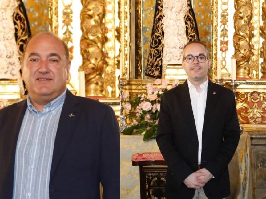 Miguel Comas y Miguel Ángel Peña, candidatos a la presidencia del Paso Azul de Lorca