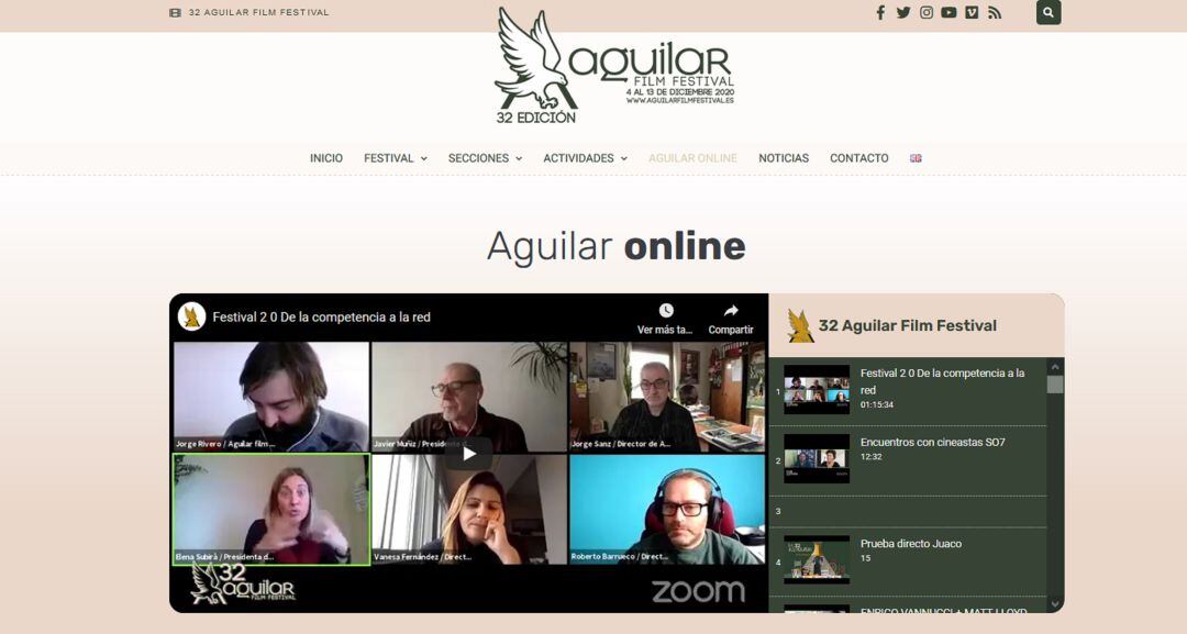 Casi 10.000 han visionado los cortometrajes programados en la plataforma Festhome del Aguilar Film Festival