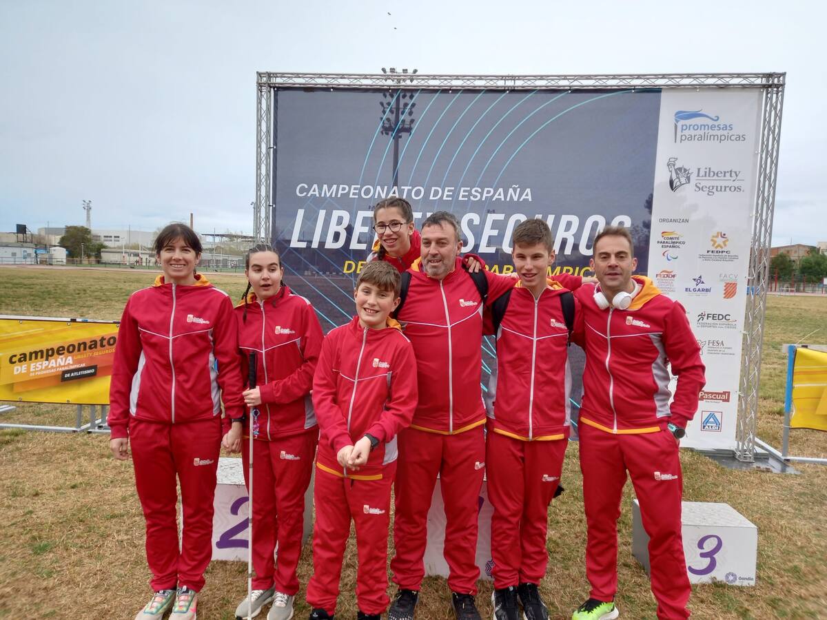 Los atletas abulenses logran once medallas en el Campeonato de España Liberty de Jóvenes Promesas Paralímpicas