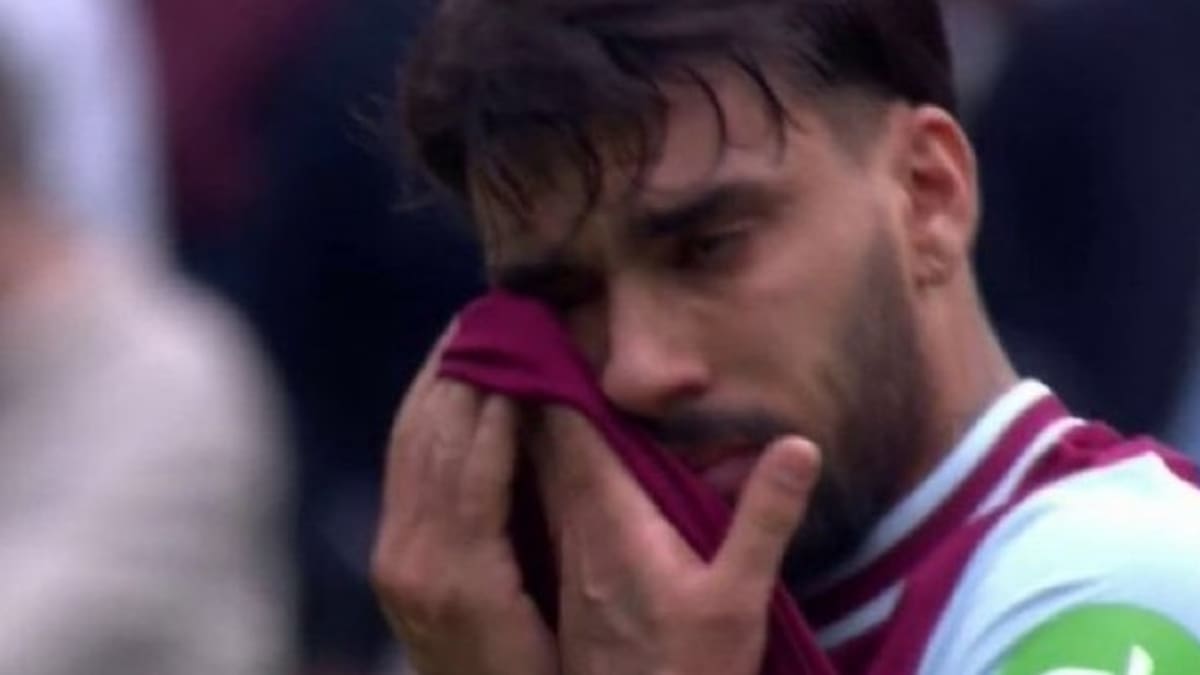 ¡Lágrimas por una amarilla! Lucas Paquetá se derrumba tras ser amonestado en el West Ham - Tottenham