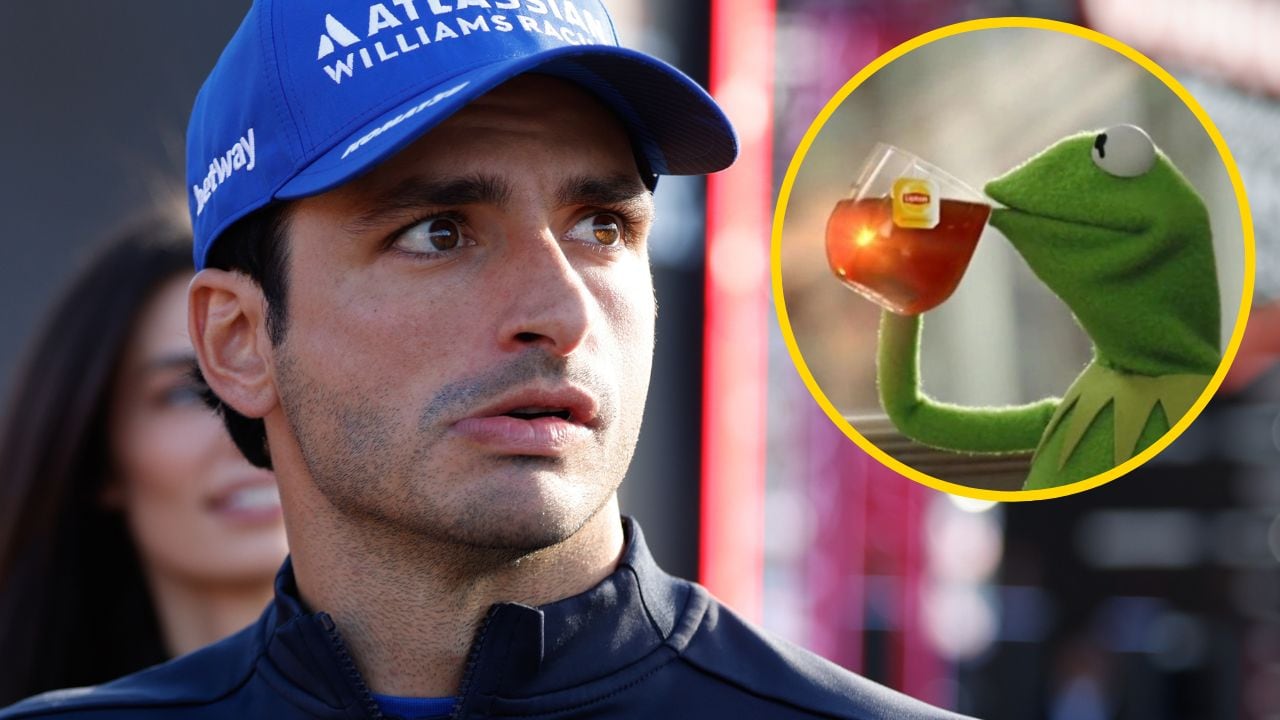 Carlos Sainz, durante los entrenamientos del GP de Las Vegas