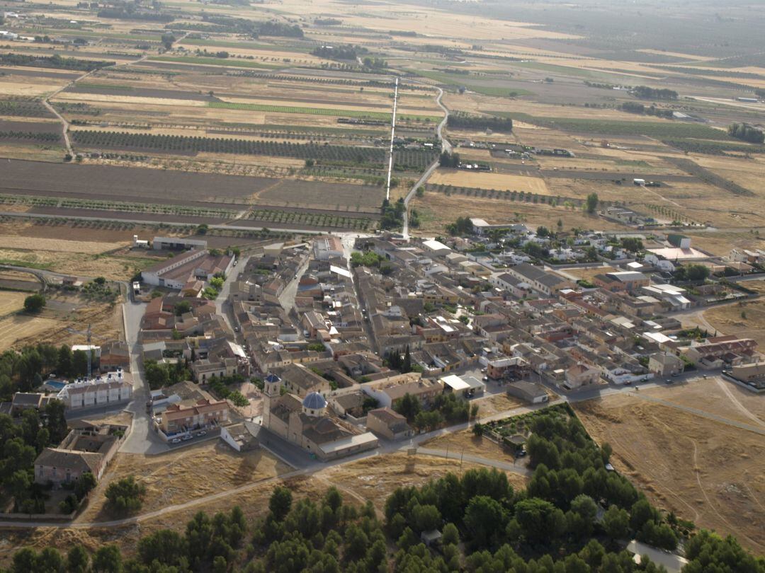 Panorámica aérea de Campo de Mirra