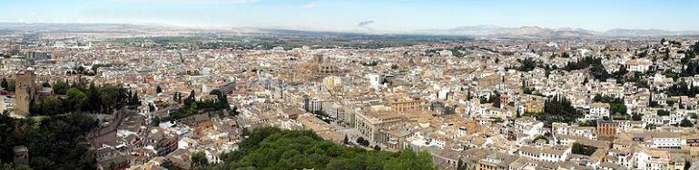 Panorámica de la ciudad de Granada