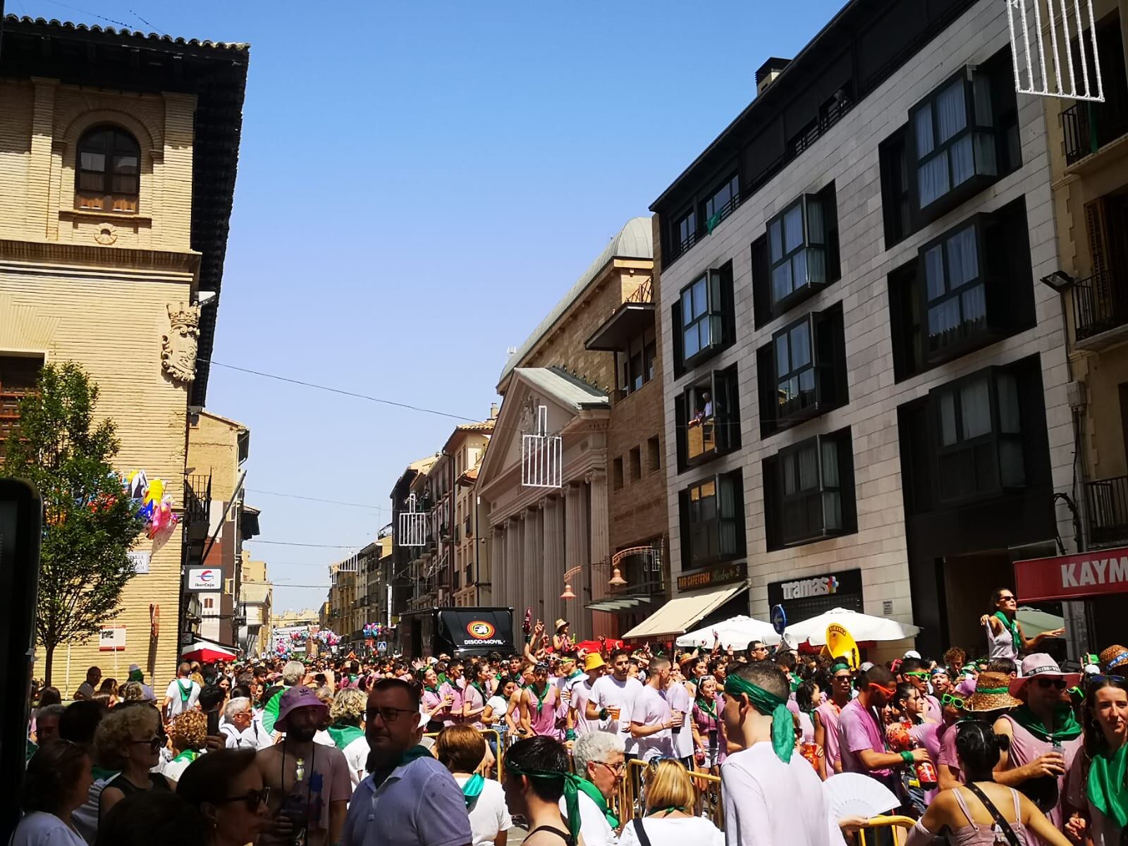 Cabalgata pregón de fiestas en Huesca