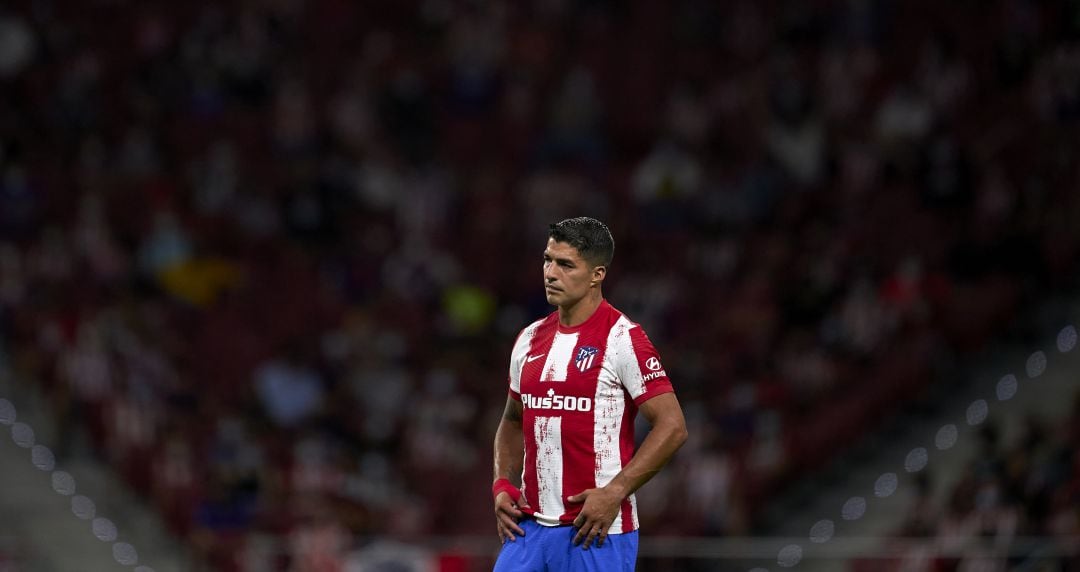 Luis Suárez, durante el Atlético - Villarreal 