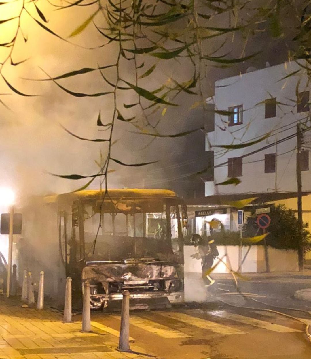 Imagen de archivo del autobús de ALSA calcinado hace unos días