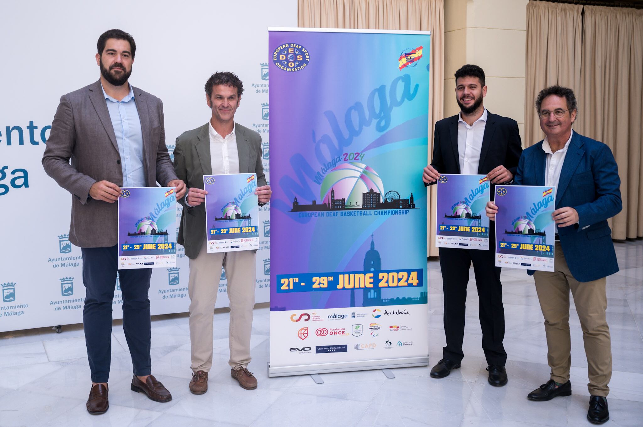 Presentación del Campeonato de Europa de baloncesto para sordos, que se celebrará en Málaga