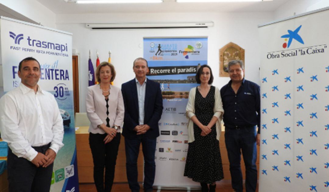 Imagen de la presentación de la prueba hoy en Formentera