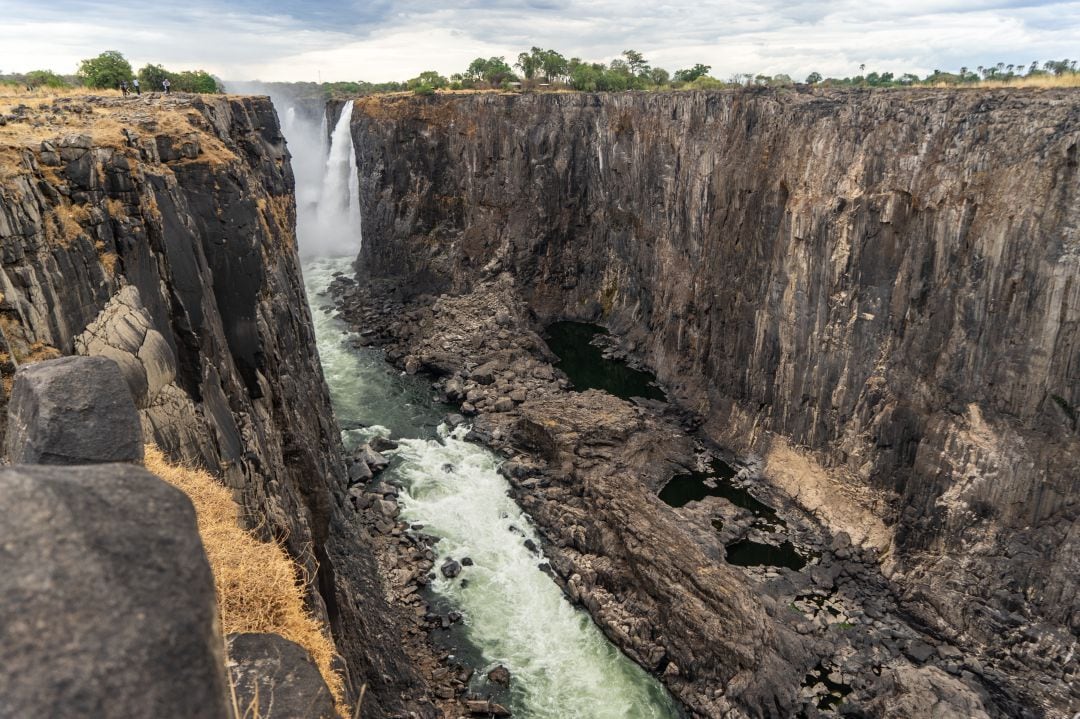 Estado actual de las cataratas Victoria tras la peor sequía en Zambia y Zimbabue