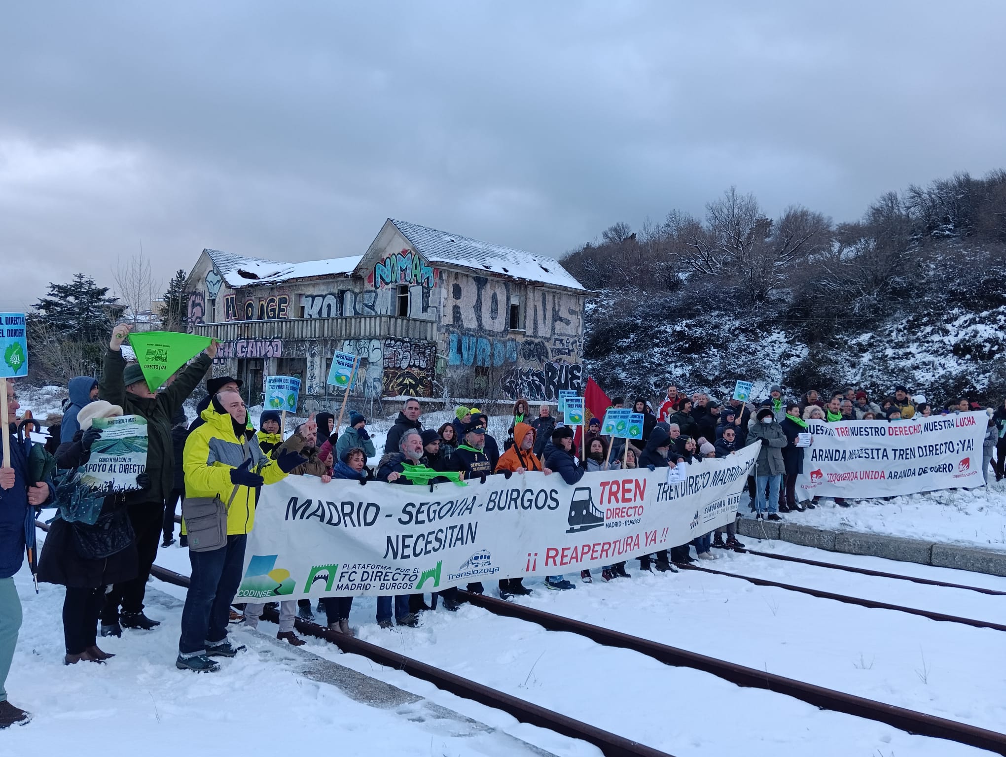 Imagen de archivo de una manifestación por la reapertura del Directo en marzo de 2024