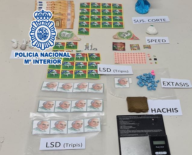 Sustancias intervenidas por parte de la Policía Nacional