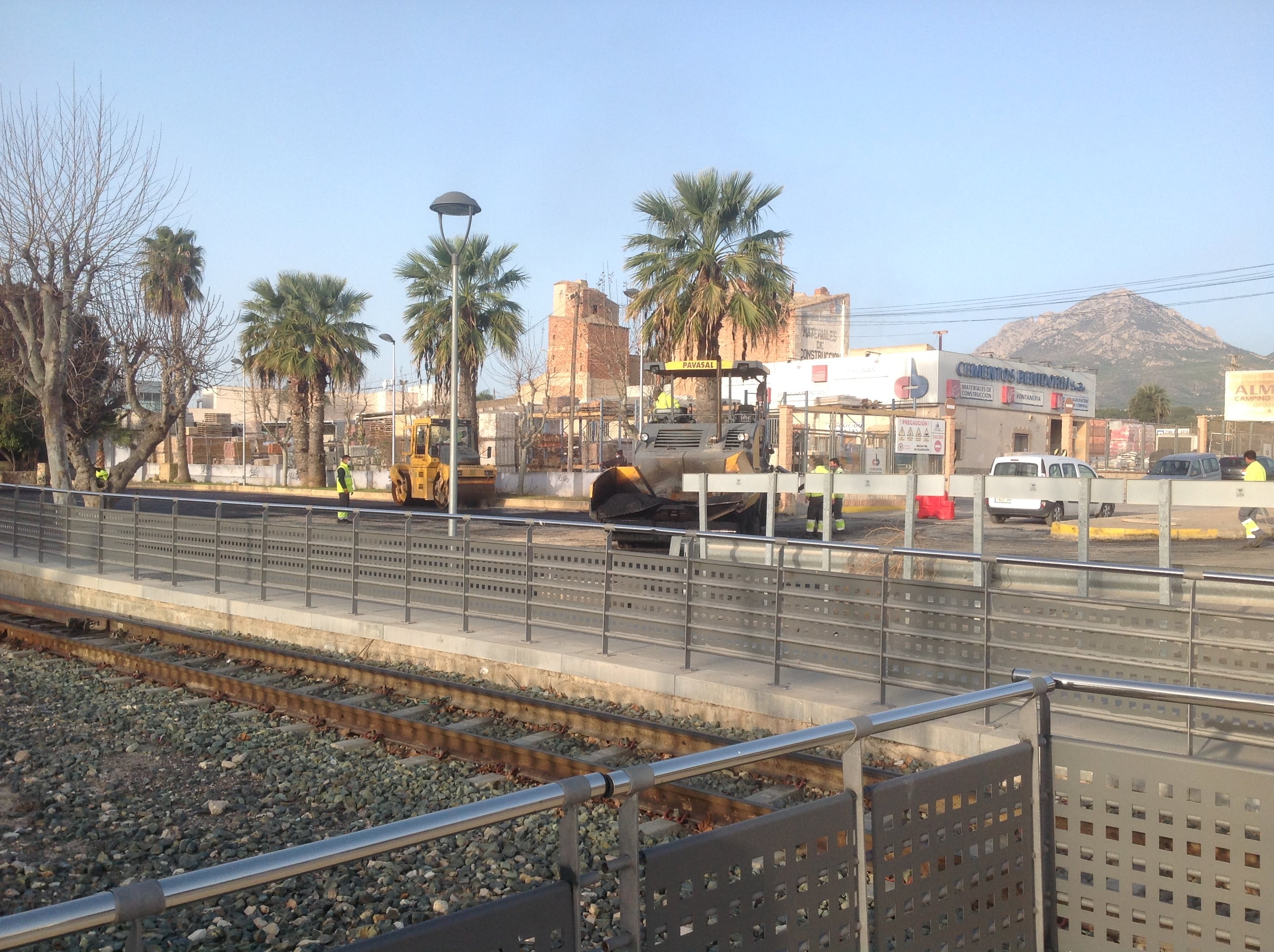 Trabajos en el apeadero del Tram en l&#039;Alfàs del Pi / Ayto. de l&#039;Alfàs