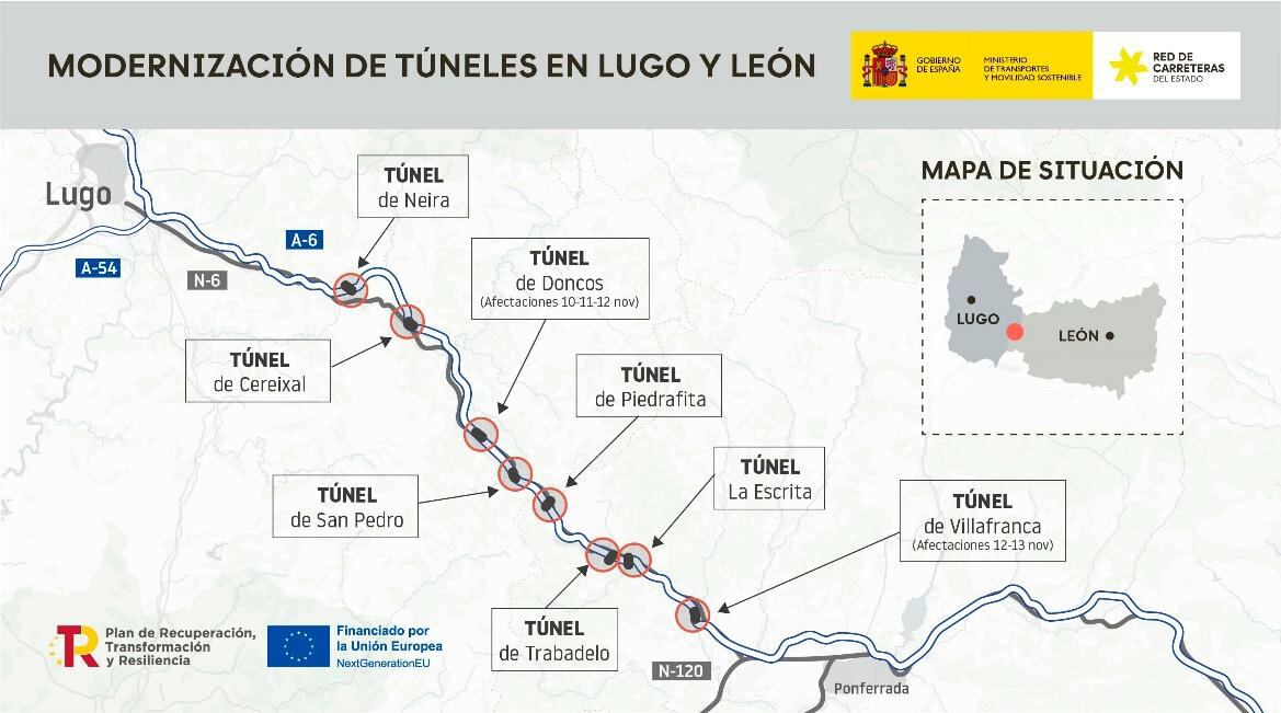 Mapa de los túneles
