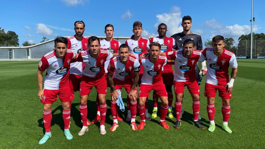 El Celta luciendo la nueva camiseta