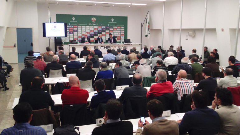 La Sala de Prensa del Elche C.F. acogerá la Junta General Ordinaria