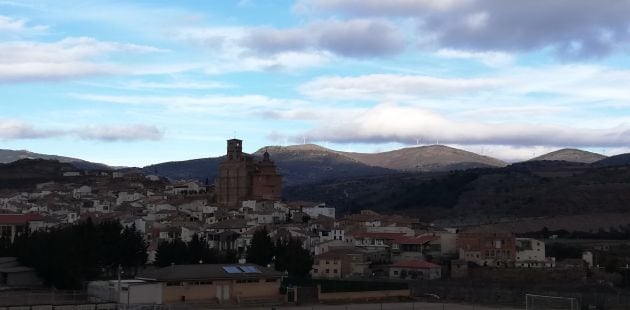 Pueblo de Aniñón, en la comarca de Calatayud (Zaragoza)