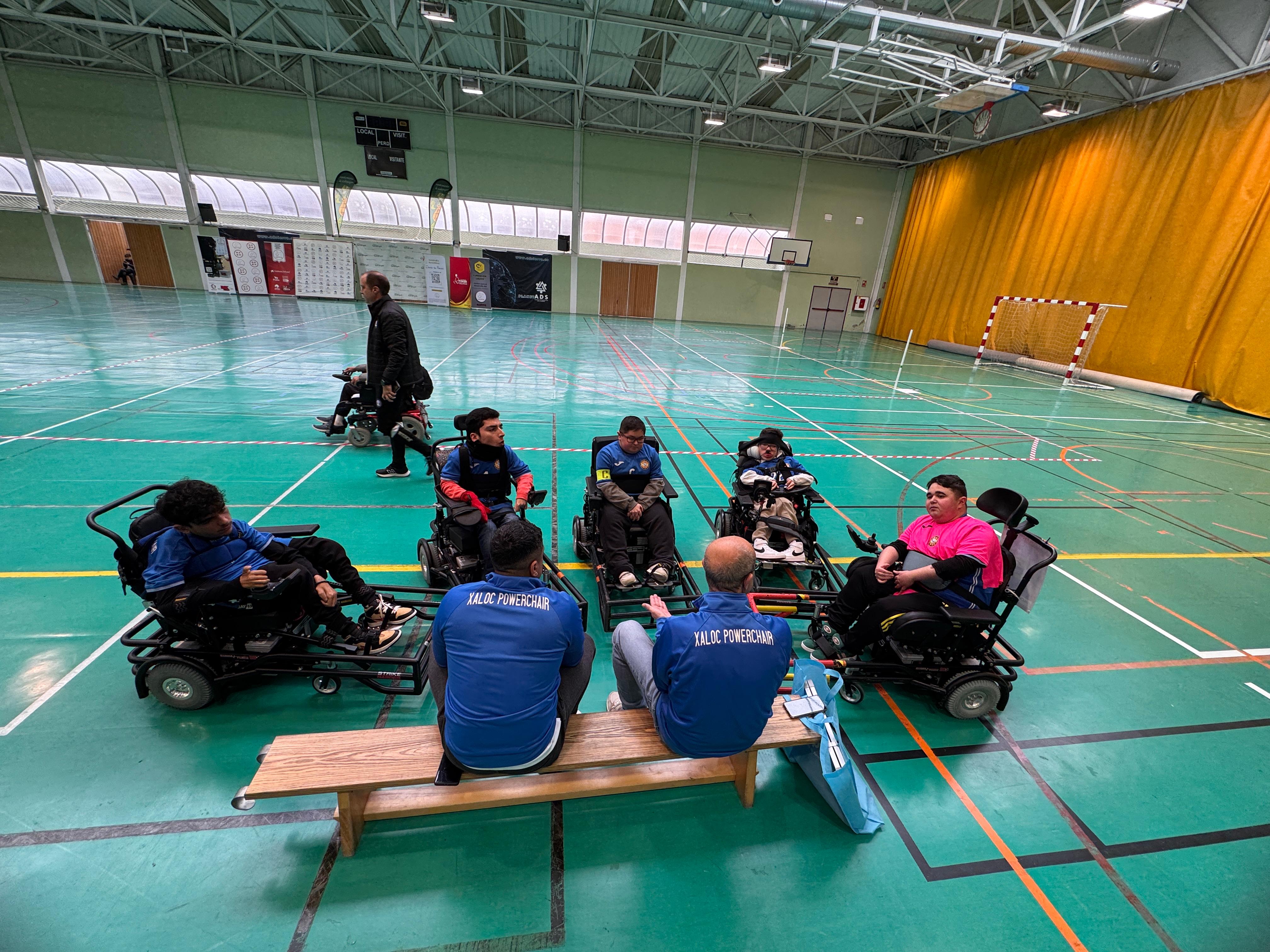 Jugadores del Xaloc Powerchair de Alicante