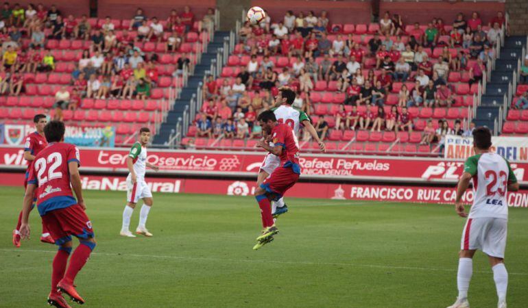 Imagen de un momento del partido jugado en Los Pajaritos de Soria.