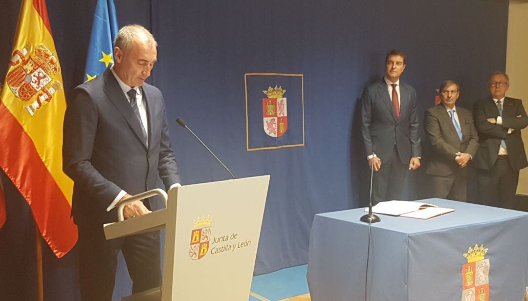 José Mazarías en su discurso de investidura como delegado territorial de la Junta en Segovia