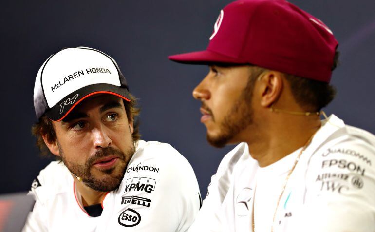 Fernando Alonso y Hamilton