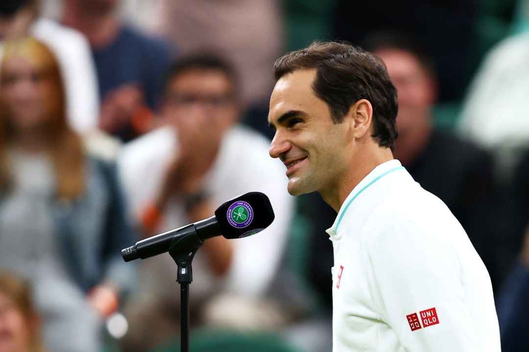 Roger Federer, después de vencer en Wimbledon a Mannarino por abandono del francés