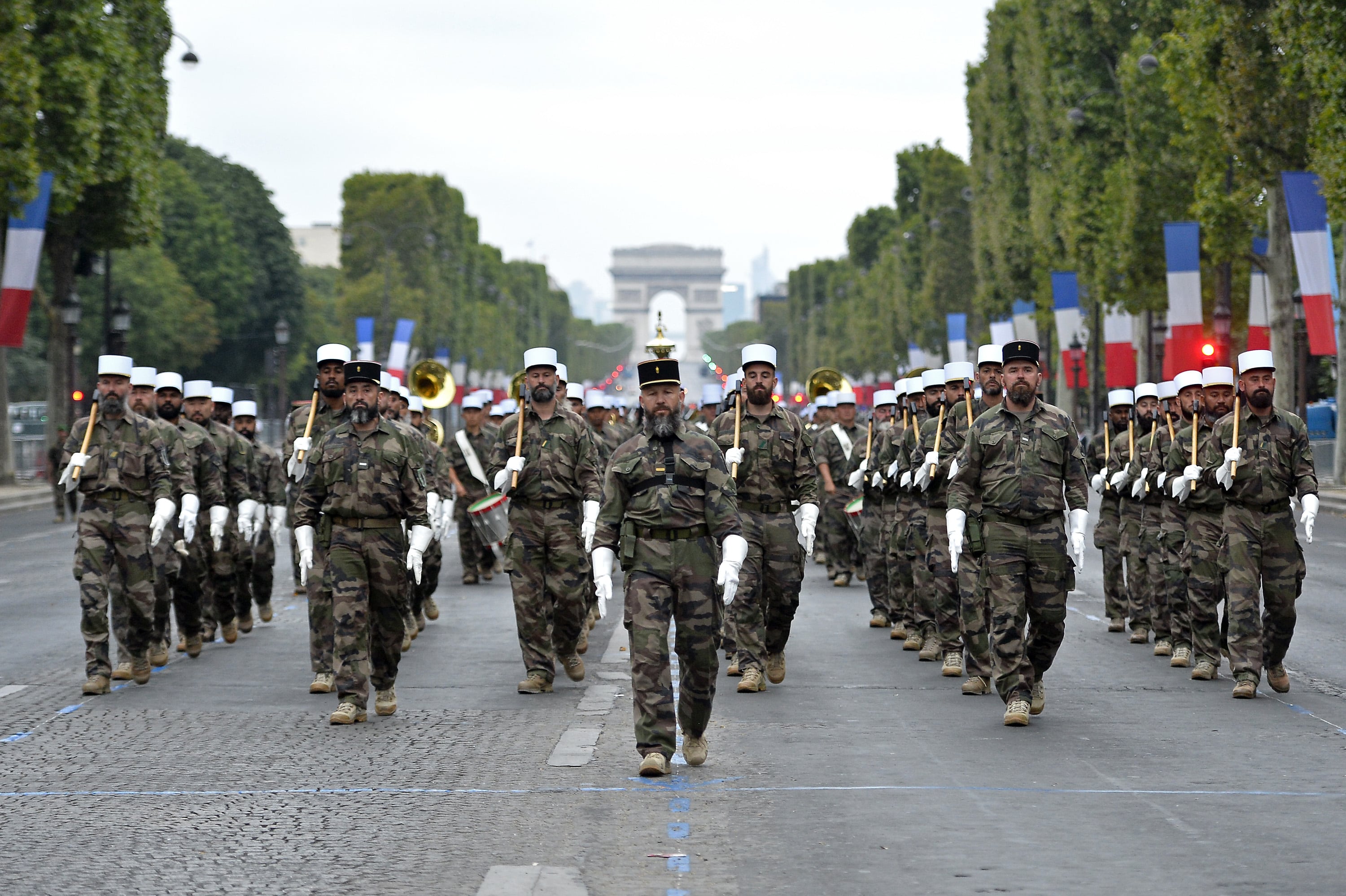 Desfile militar del Día de la Bastilla el 14 de julio de 2018.